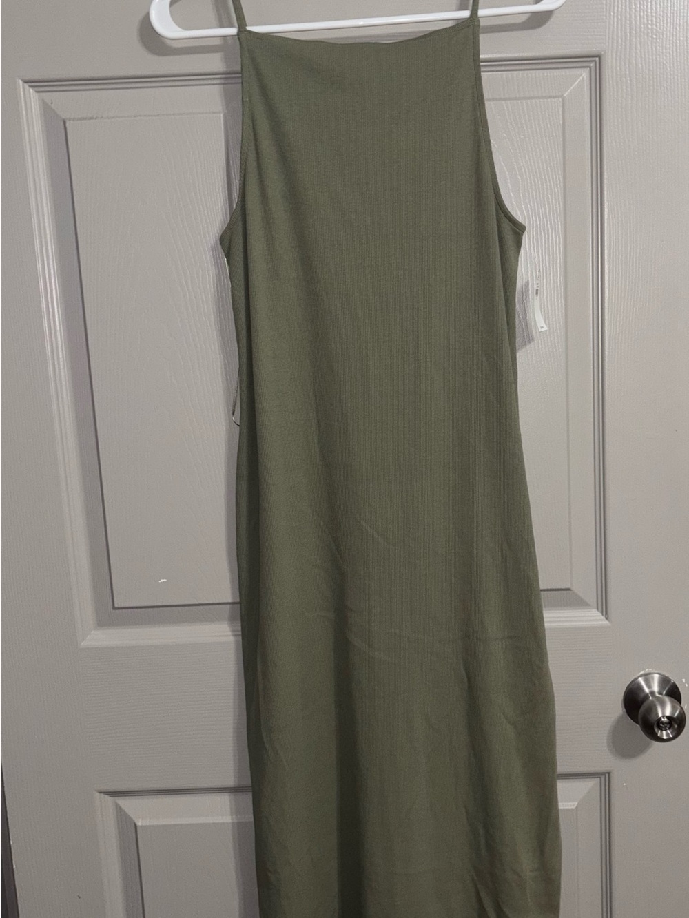 Old Navy Olive Green Slim-Strap Maxi Dress